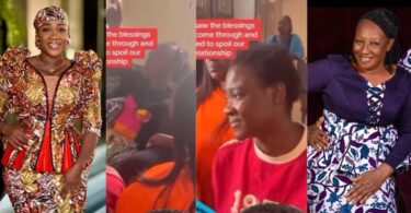 Heartwarming moment actress Patience Ozuokwo showers prayers on Mercy Johnson for always being there for her